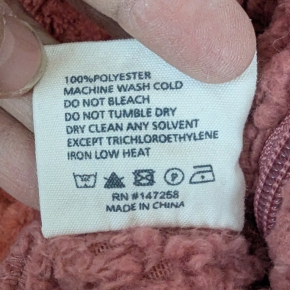 Simply Southern size large rose colored pullover fuzzy & warm - Picture 5 of 13